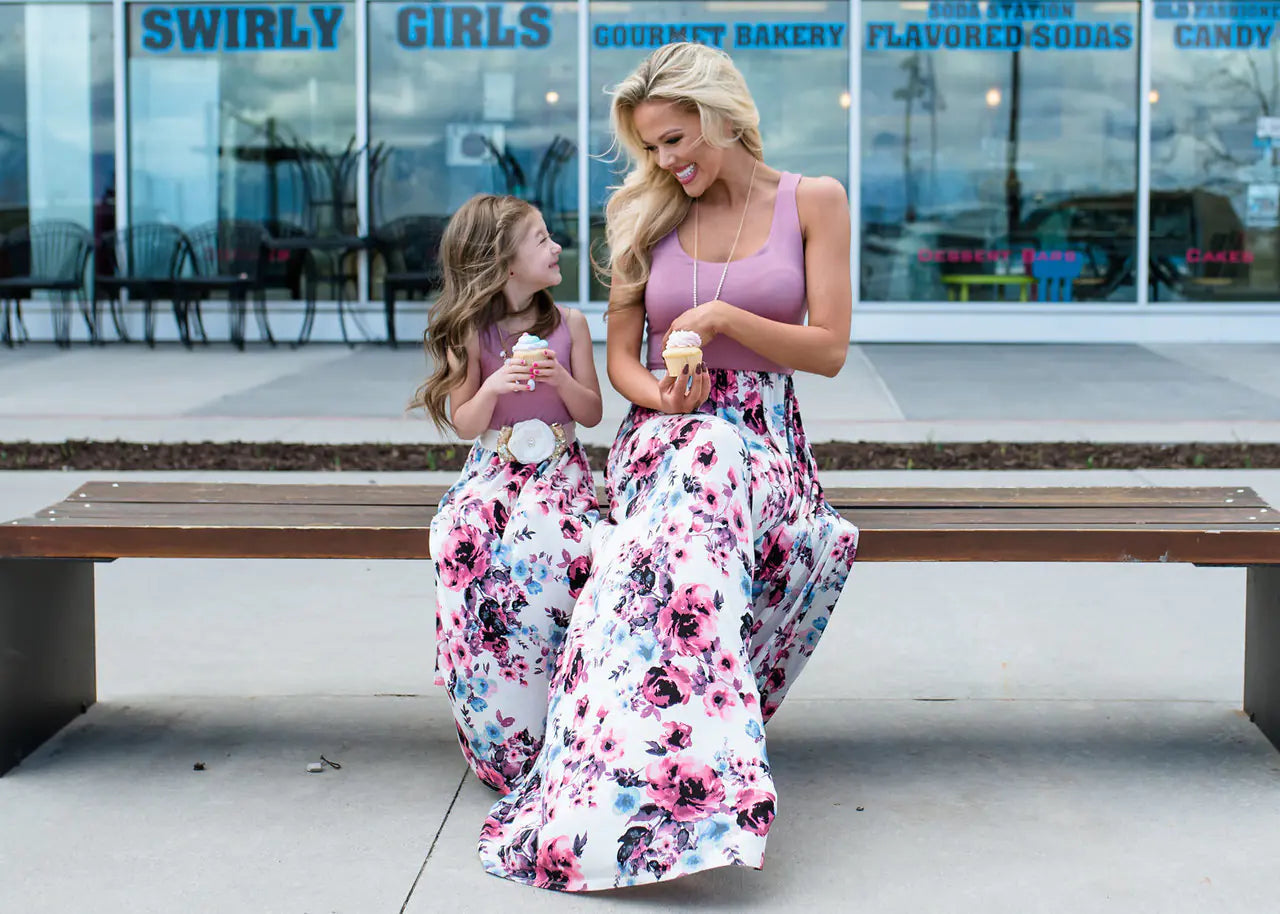 2019 Fashionable Mother-Daughter Matching Dresses