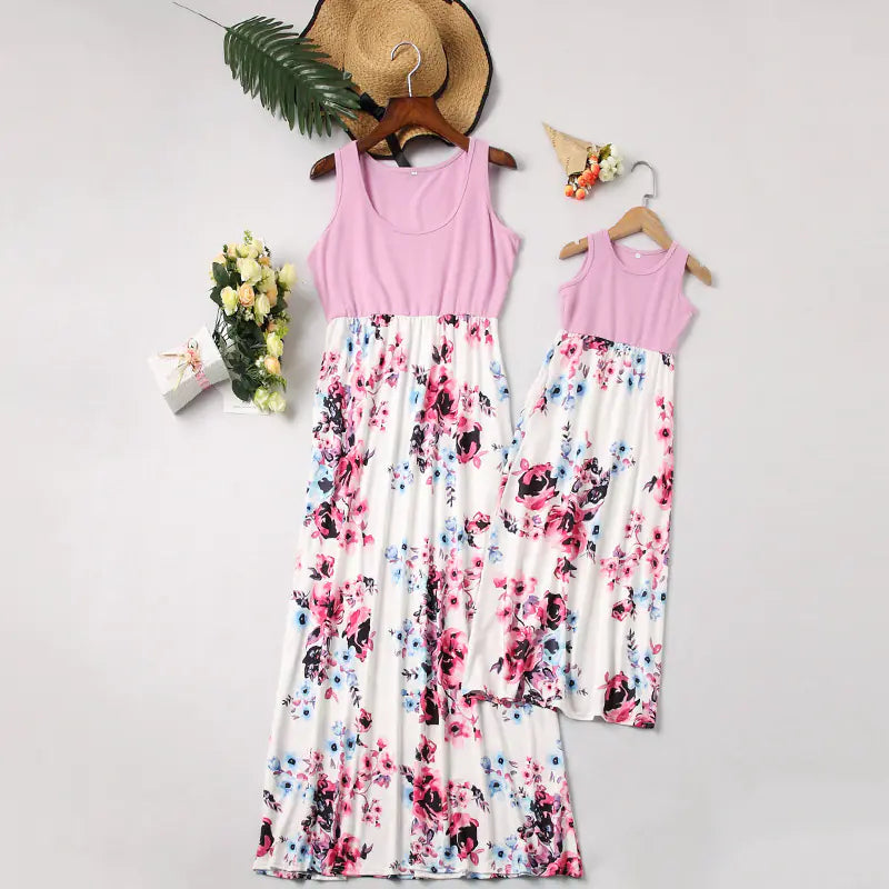 2019 Fashionable Mother-Daughter Matching Dresses