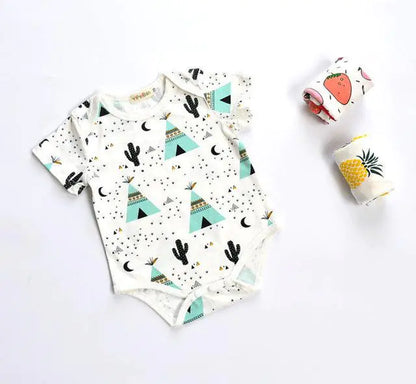 Summer Baby Clothes - Cartoon Fruit Cotton Romper
