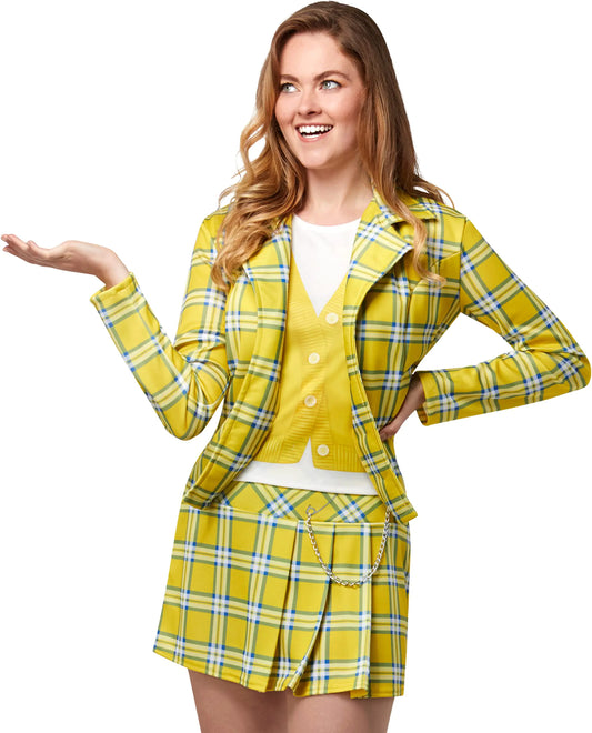 Rubies Womens Clueless Cher Yellow Costume for Themed Parties and Halloween As Shown Large